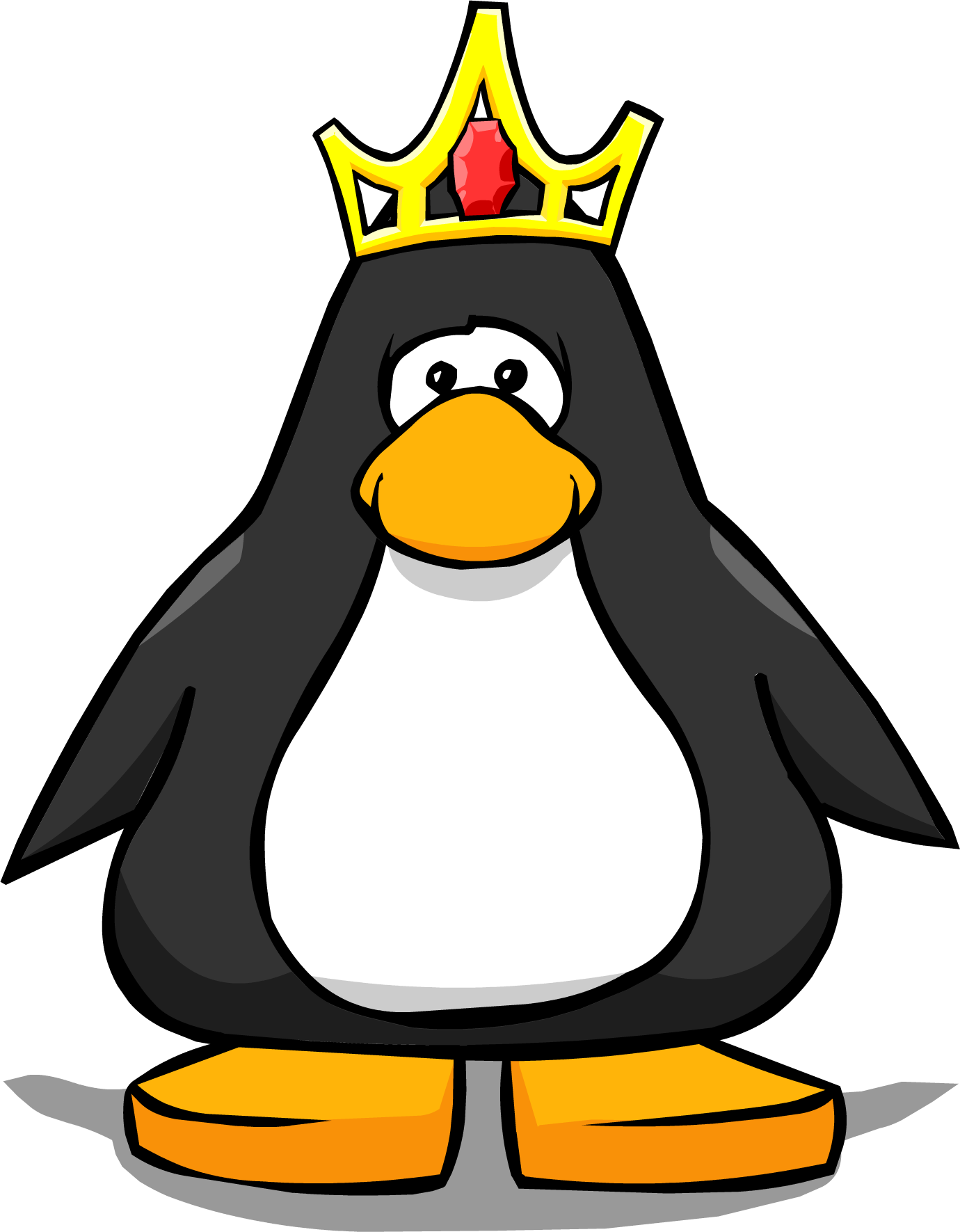 Queen's Crown Pc - Penguin With Santa Hat (1380x1771), Png Download