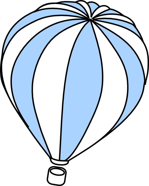 Hot Air Balloon Clipart Large - Hot Air Balloon Clip Art Transparent (480x597), Png Download