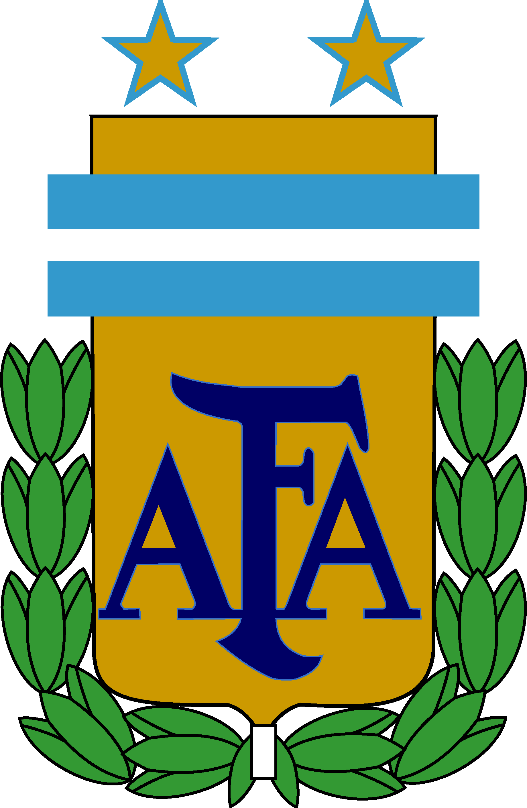 Graphic Black And White Stock Argentina Football Team - Argentina Football Team Logo (1839x2829), Png Download