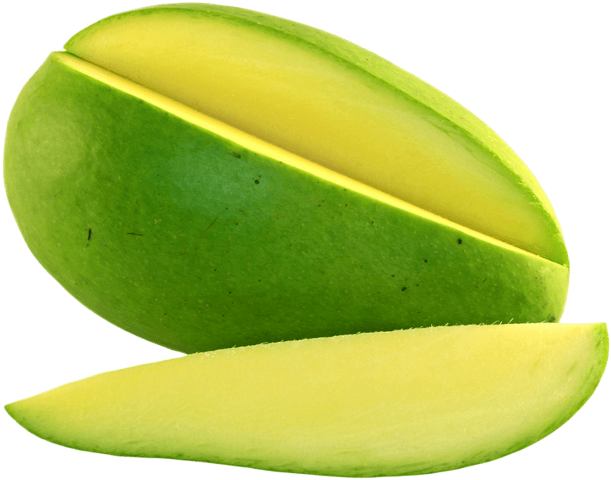 Green Mango Slice Png - Green Mango (1000x1000), Png Download