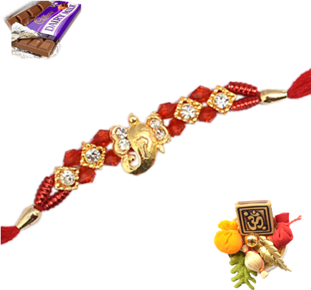 Shree Ganesh Rakhi - Ganesh Rakhi Png (435x435), Png Download