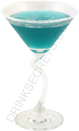 Blue Margarita Cocktail Image - Drink (450x600), Png Download
