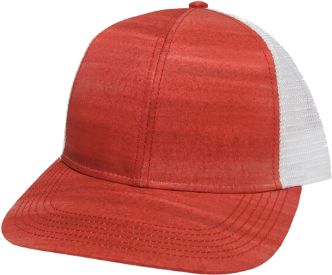 Red Brushstroke Trucker - Red (500x397), Png Download