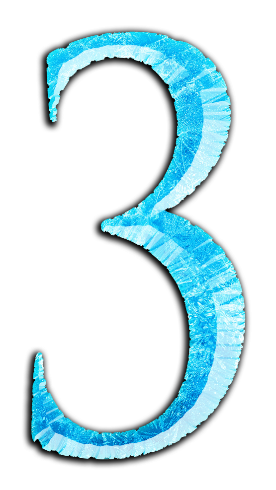 Frozen Les Dejo El Abc Y El - Numero 3 Da Frozen (1600x1035), Png Download