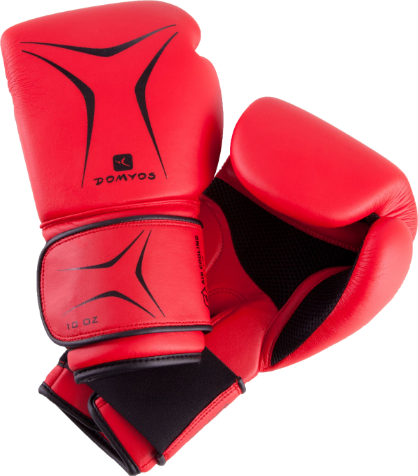 Domyas Boxing Gloves Free Png Download - Decathlon Domyos Fkt 180 Beginners' Boxing Gloves - (600x683), Png Download