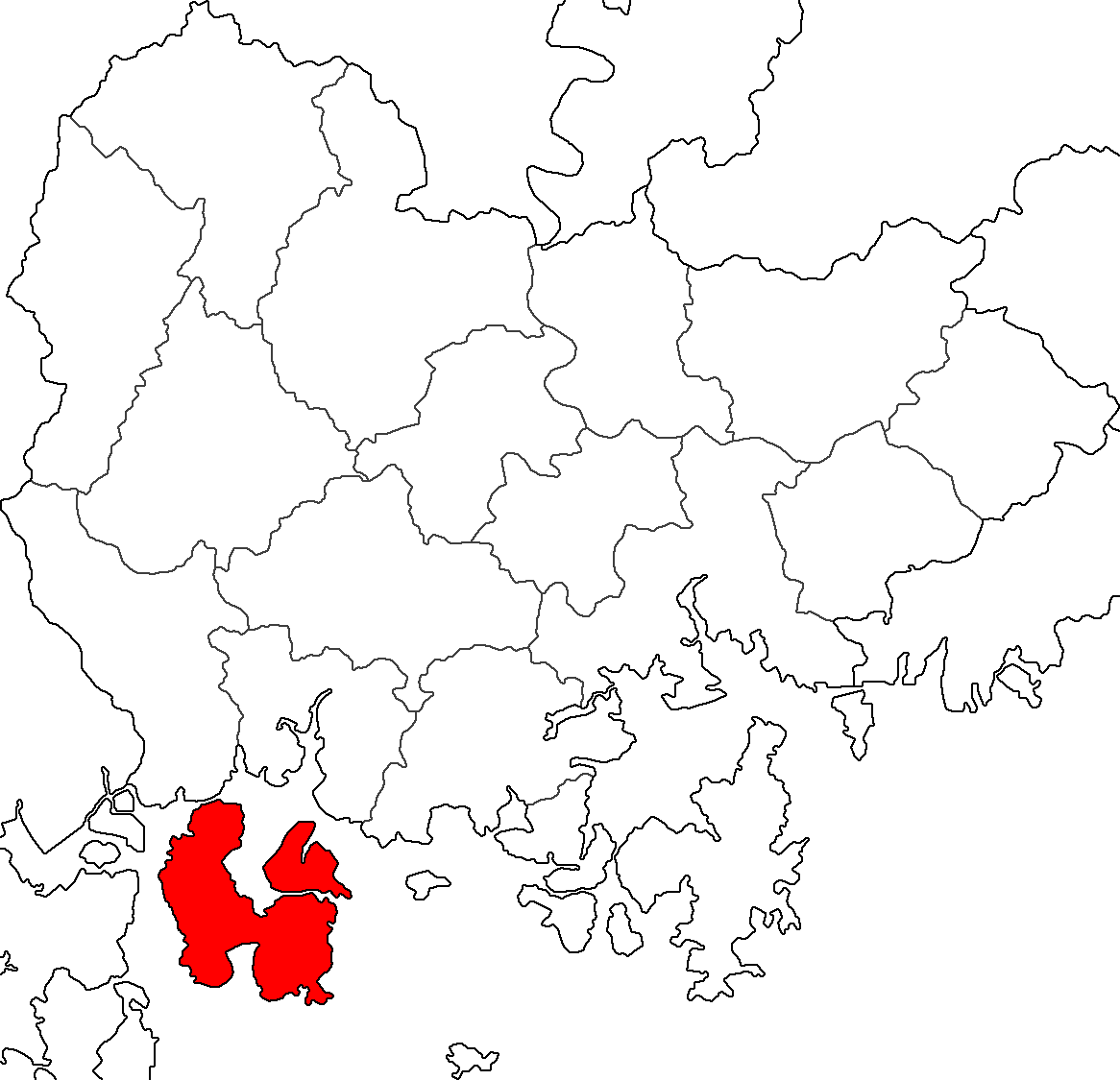 Map Namhae-gun - Thumbnail (1166x1125), Png Download
