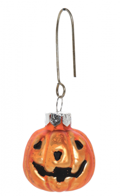 Jack O Lantern Glass Ornament - Glass (400x400), Png Download