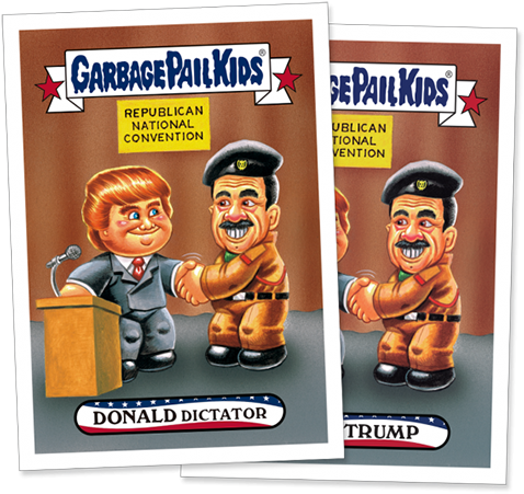 2016 Topps Garbage Pail Kids Republican National Convention - Donald Trump Garbage Pail Kid Card (500x500), Png Download