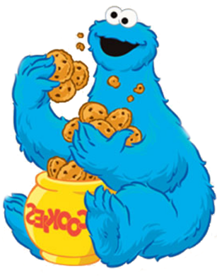Cookie Monster - Cookie (307x400), Png Download