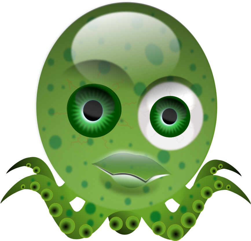 Crazy Octopus - Clip Art (800x800), Png Download