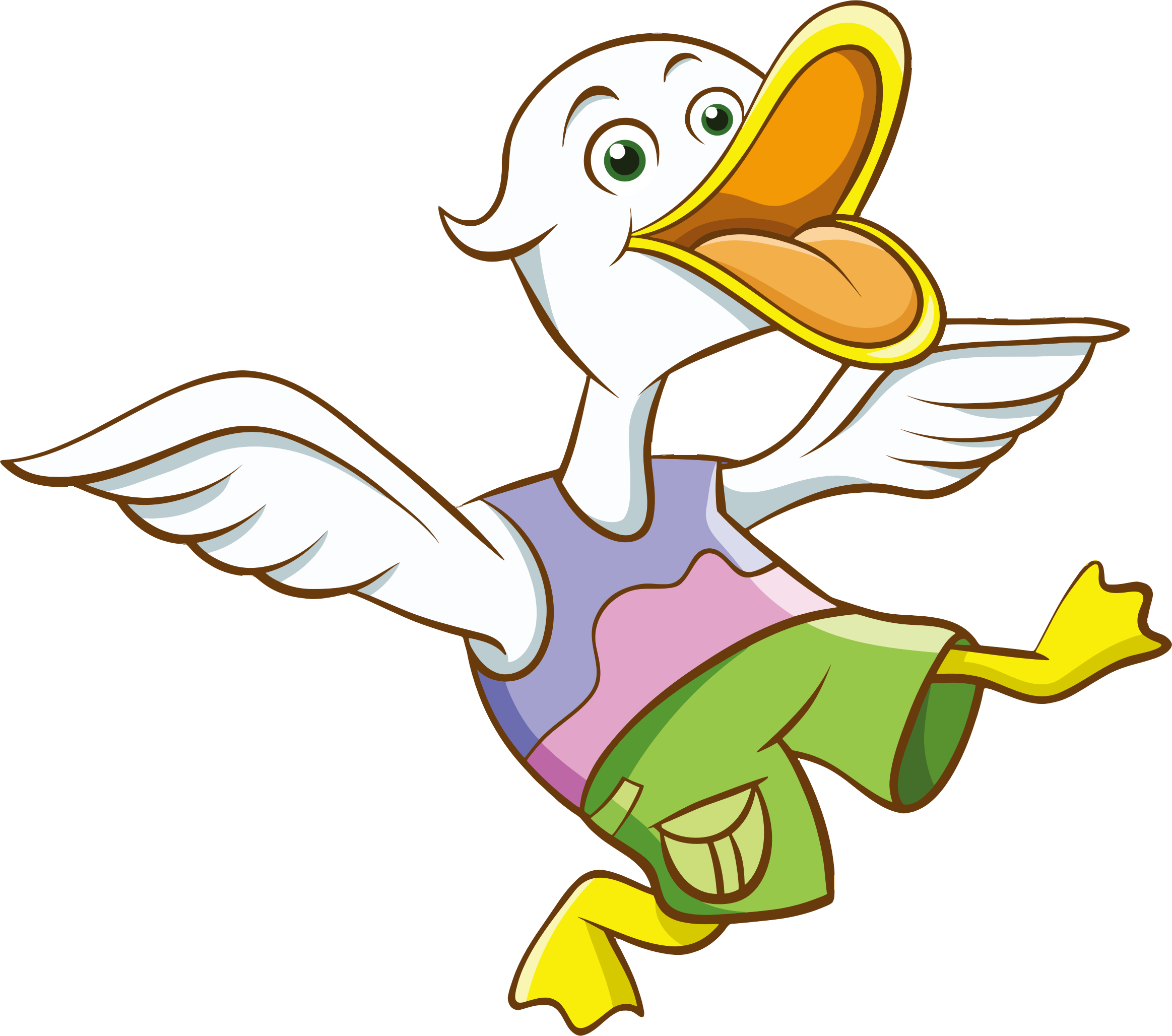 Cartoon Duck Png - Cartoon Duck (2326x2056), Png Download