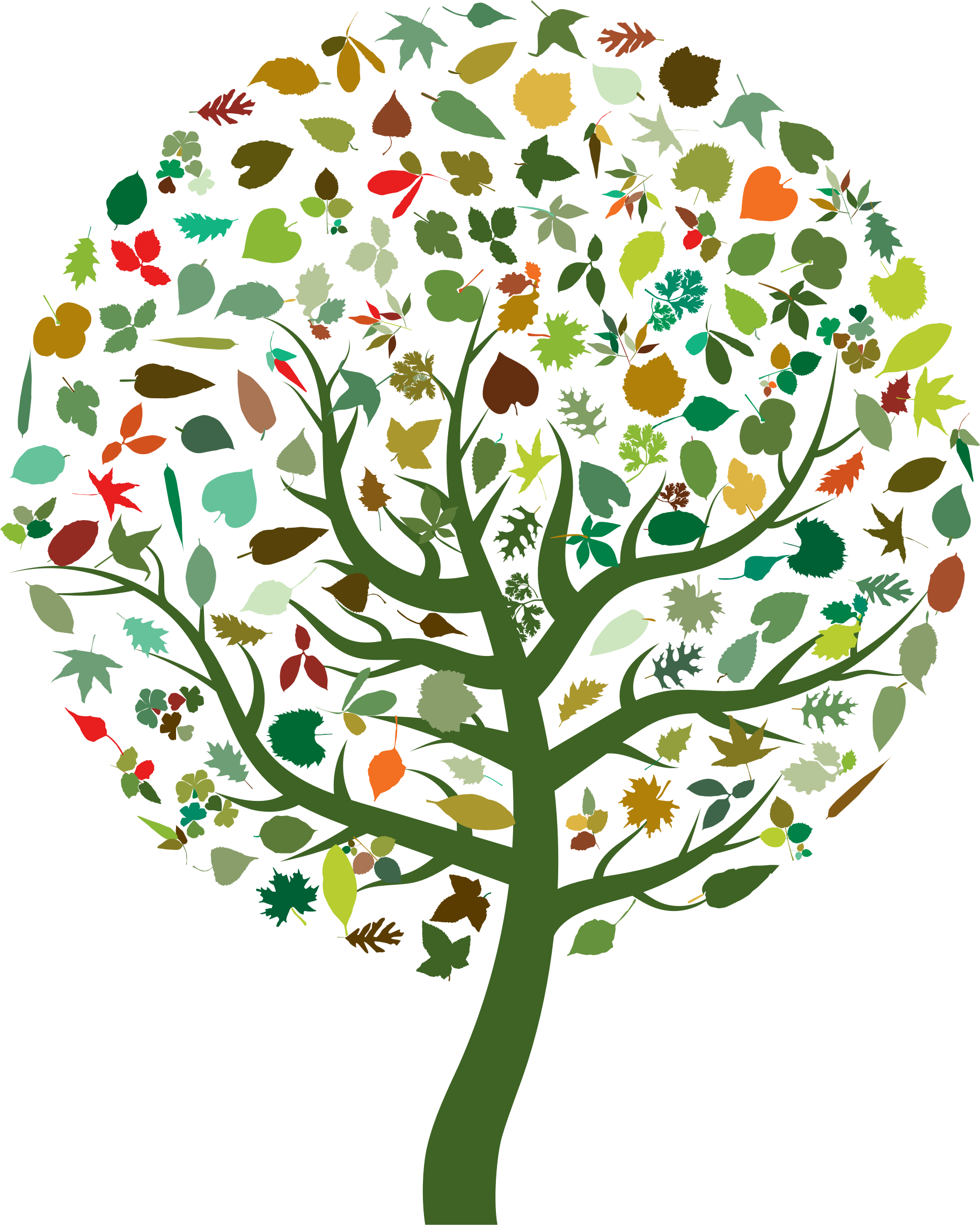 Clipart - Abstract Tree Clipart (1826x2282), Png Download