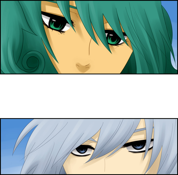 1-41 Leez And Asha's Eyes - Cartoon (690x680), Png Download