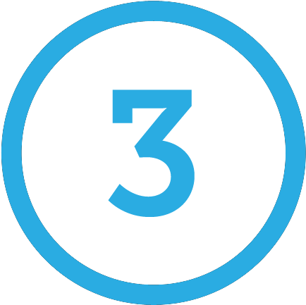 3 - Number 3 Png Blue (500x499), Png Download
