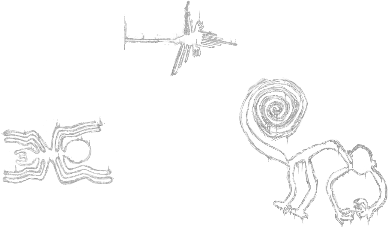 Glyph-nazca Lines - Nazca (1361x835), Png Download