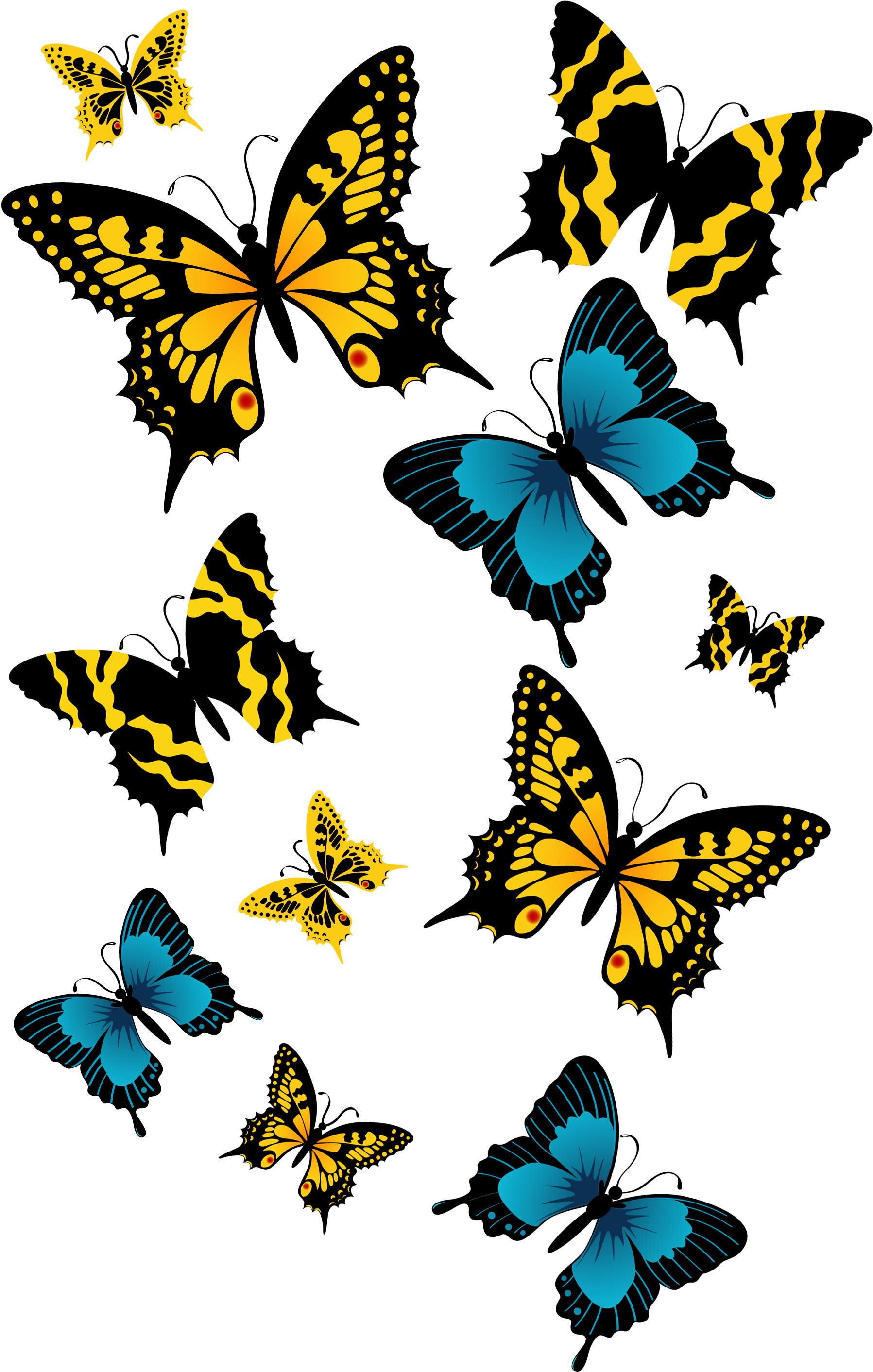 Beautiful Butterfly Png File (1830x2855), Png Download