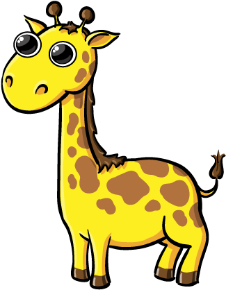 Baby Giraffe Clipart Free Images - Giraffe Clip Art (432x432), Png Download