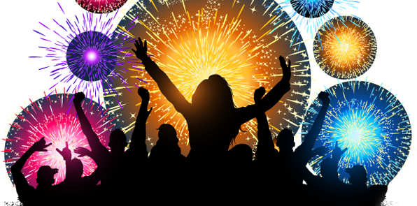 Bright Star Fireworks - Fire Works Images Png (596x295), Png Download