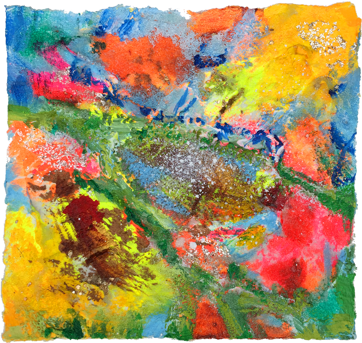 Original Acrylic Painting On Paper (1350x1350), Png Download