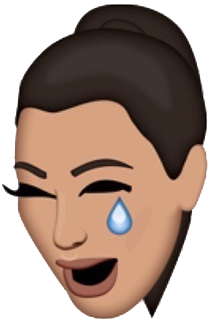 Overlay, Transparent, And Edit Stuff Image - Kim Kardashian Emoji (347x396), Png Download