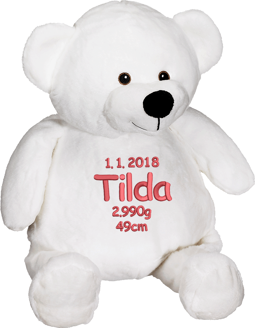 Embroider Buddy, Mister Buddy Bear, White (1200x1200), Png Download