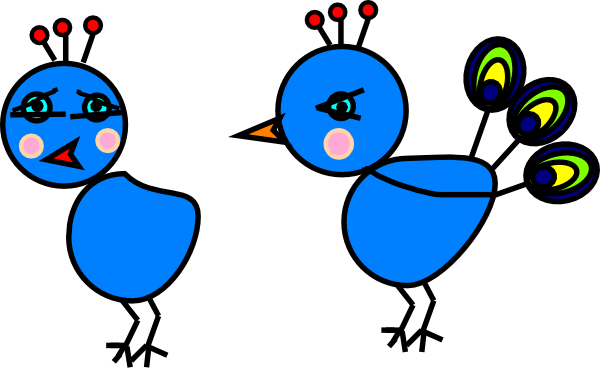 Sad Peacock Clipart (600x370), Png Download