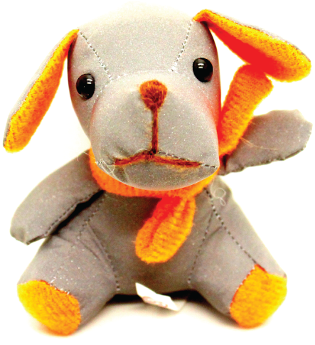 Reflective Soft Toy Keyring Az - Dog (1024x768), Png Download