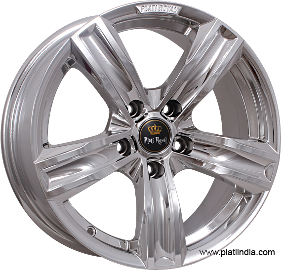 Pr-1410 - Plati Chrome Alloy Wheels (619x600), Png Download