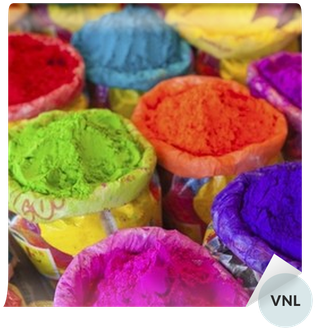 Vinyl Wall Mural Piles Of Colored Powder For Indian - Parler Le Hindi En Voyage - Livre (400x400), Png Download