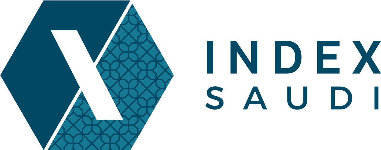 Index Saudi Logo Horizontal Cmyk - Index Exhibition Dubai Logo (1535x827), Png Download