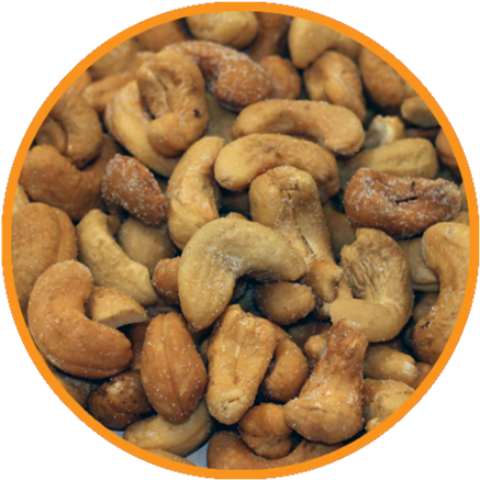 Cashews Roasted Salted - Cashew Nut Roast In Png (600x600), Png Download