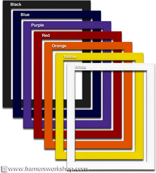 Multiple Color Frame Choices - Colored 8x10 Picture Frames (545x611), Png Download