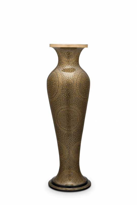 Golden Color Vases Online Shopping India - Vase (540x809), Png Download
