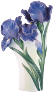 Blossoming Love-iris Vase - Franz Porcelain Blossoming Love Iris Vase (400x400), Png Download