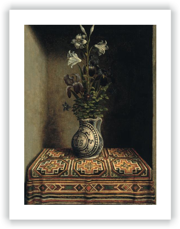 Flowers In A Jug - Giclee Painting: Memling's Flowers In A Jug, Ca 1485, (633x800), Png Download