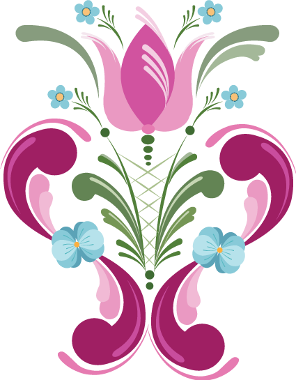 Rosemal Beauties Is A Downloadable Machine Embroidery - Design (425x545), Png Download