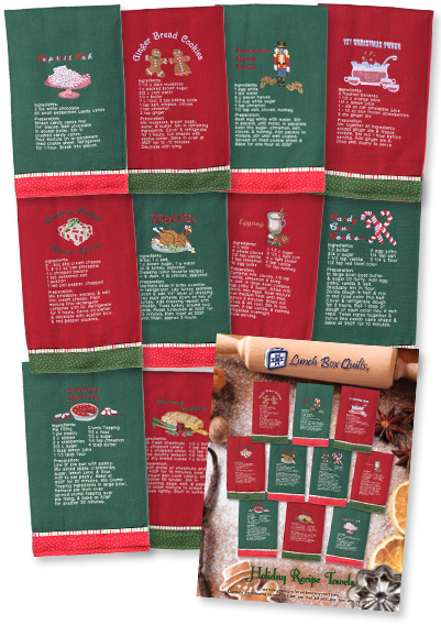 Holiday Recipe Machine Embroidery Design Collection - Dish Towel Recipe Embroidery Machine (400x600), Png Download