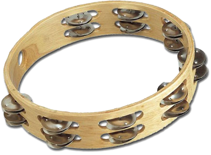 Tambourine 10 Inchs - Toca T1010 Player's Wood Tambourine, 10-inch Double (435x320), Png Download