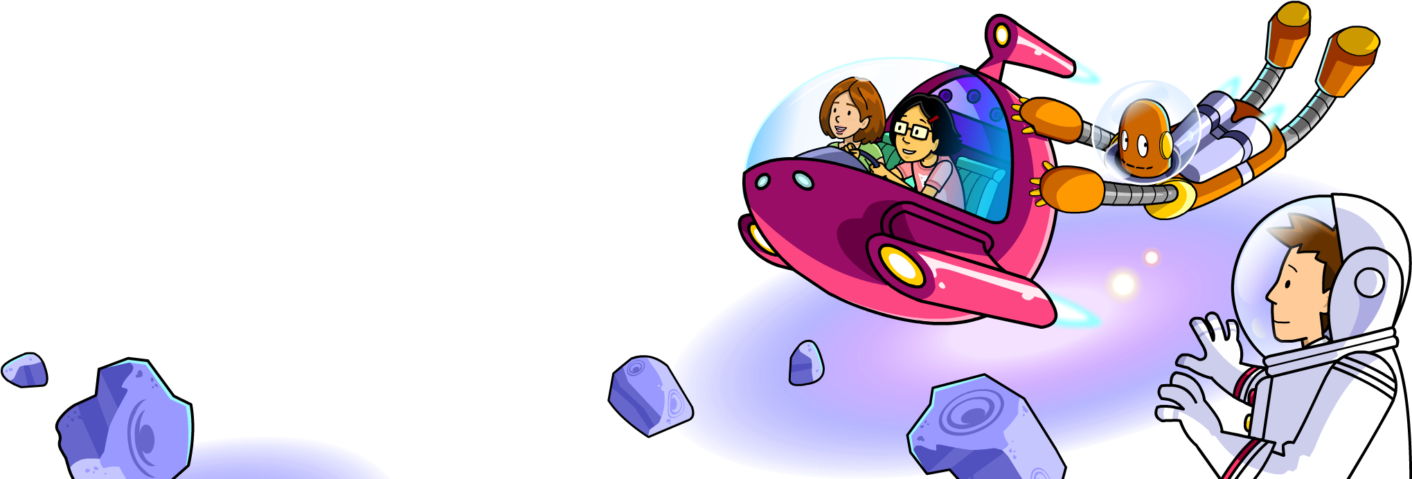 Log In - Open Book Space Png Clipart (2048x700), Png Download