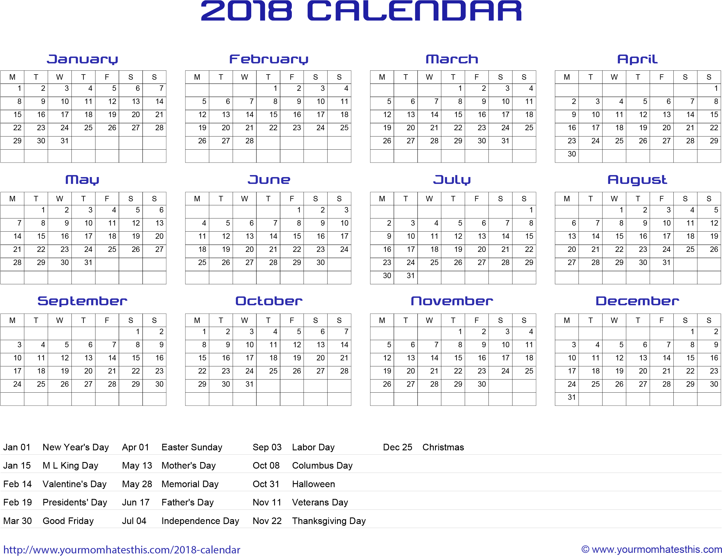 Free Empty Calendar Png - Calendar 2018 Hd Wallpaper With Holiday (2897x2113), Png Download
