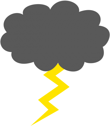 Of - Thunderstorm Silhouette (500x500), Png Download