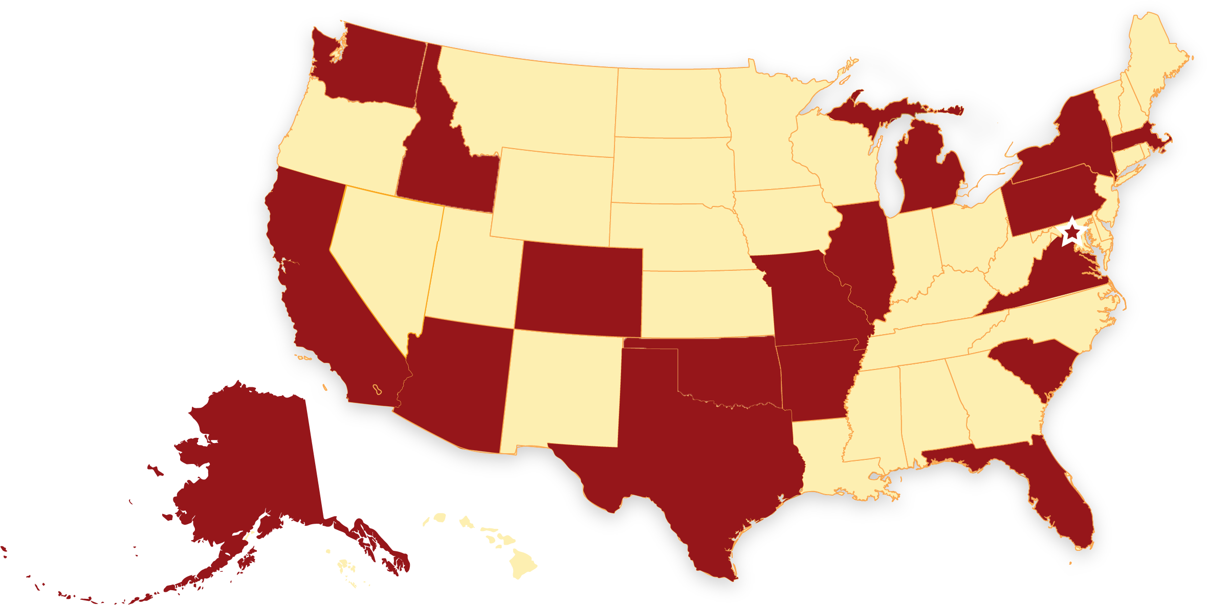 United States Advocacy Efforts Map - Zika Virus In Colorado (2383x1216), Png Download