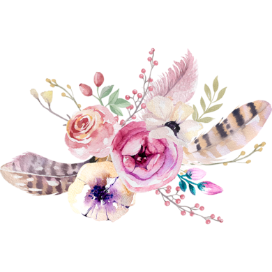 Personalised Minky Cot Blanket - Arrows Dreamcatcher Native Tribal Watercolor Clipart (390x390), Png Download