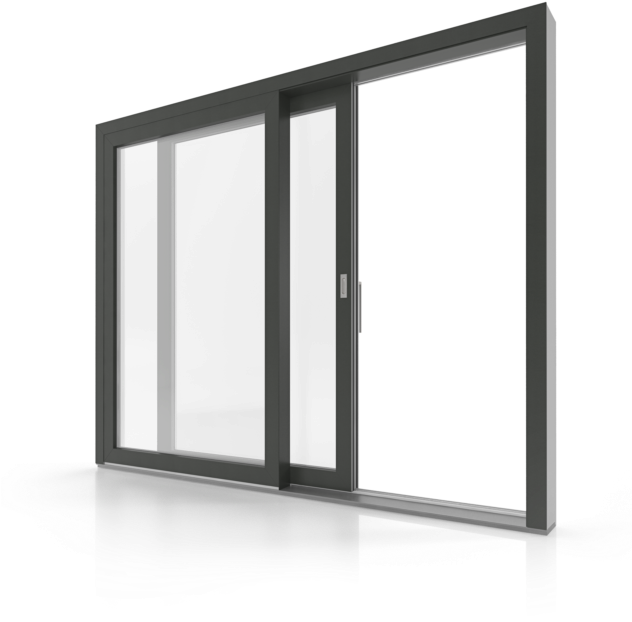 Windows - Aluplast Schiebetür (631x639), Png Download