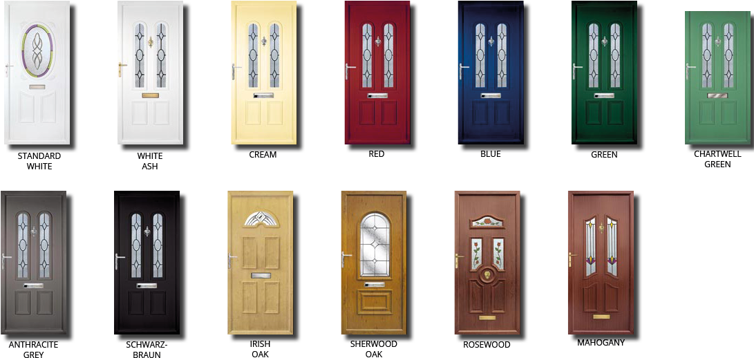 Upvc Door Colours - Home Door (1090x550), Png Download