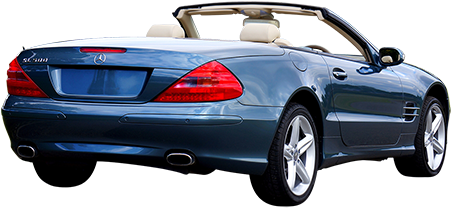 A Beautiful Shiny Powder Blue Mercedes Convertible - Car (450x450), Png Download