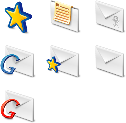 Gmail Icon Pack By Rokey - Gmail Icon (444x444), Png Download