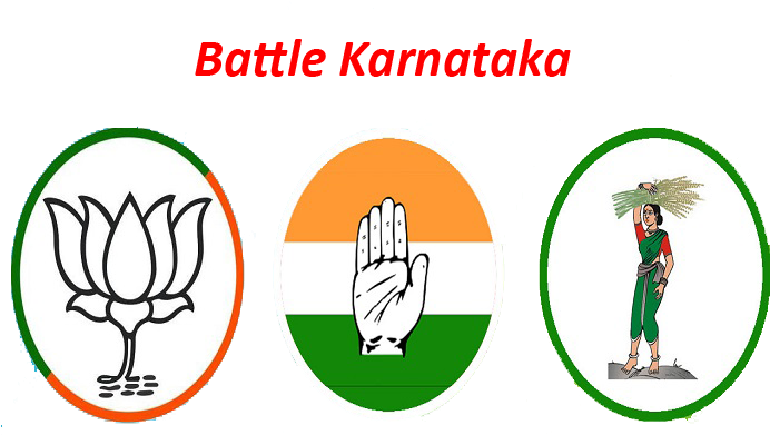 Battle-karnataka - Bharatiya Janata Party (700x500), Png Download