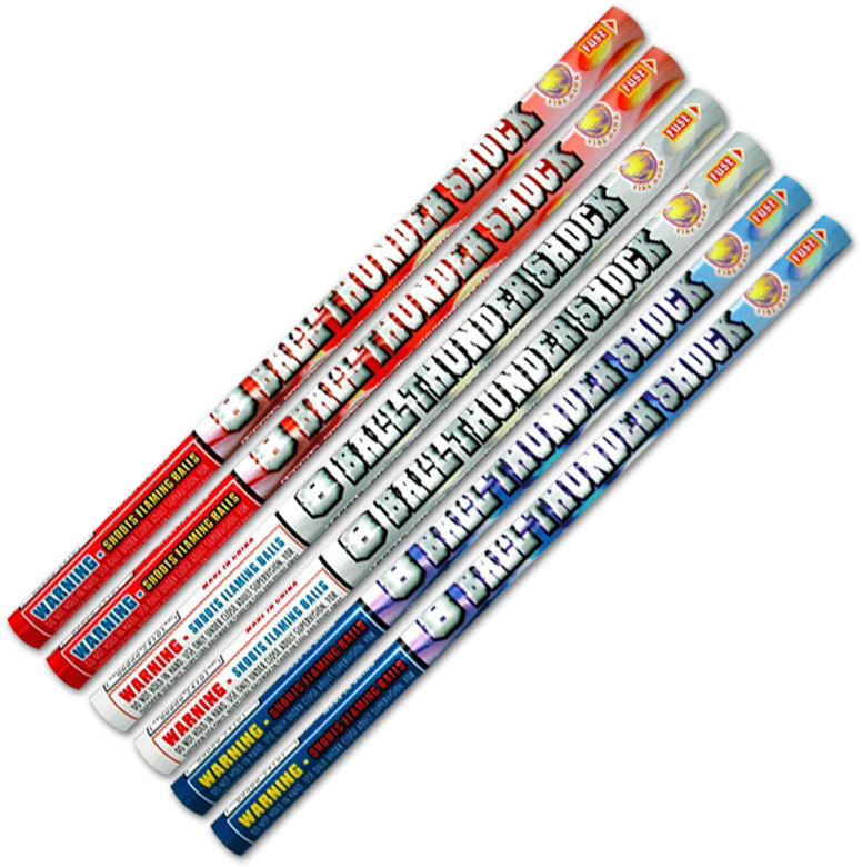 8 Ball Thunder Shock - 30 Ball Roman Candle (800x800), Png Download
