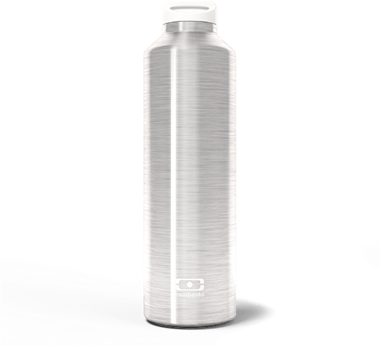 Mb Steel Silver - Monbento Mb Steel Insulated Water Bottle (532x532), Png Download